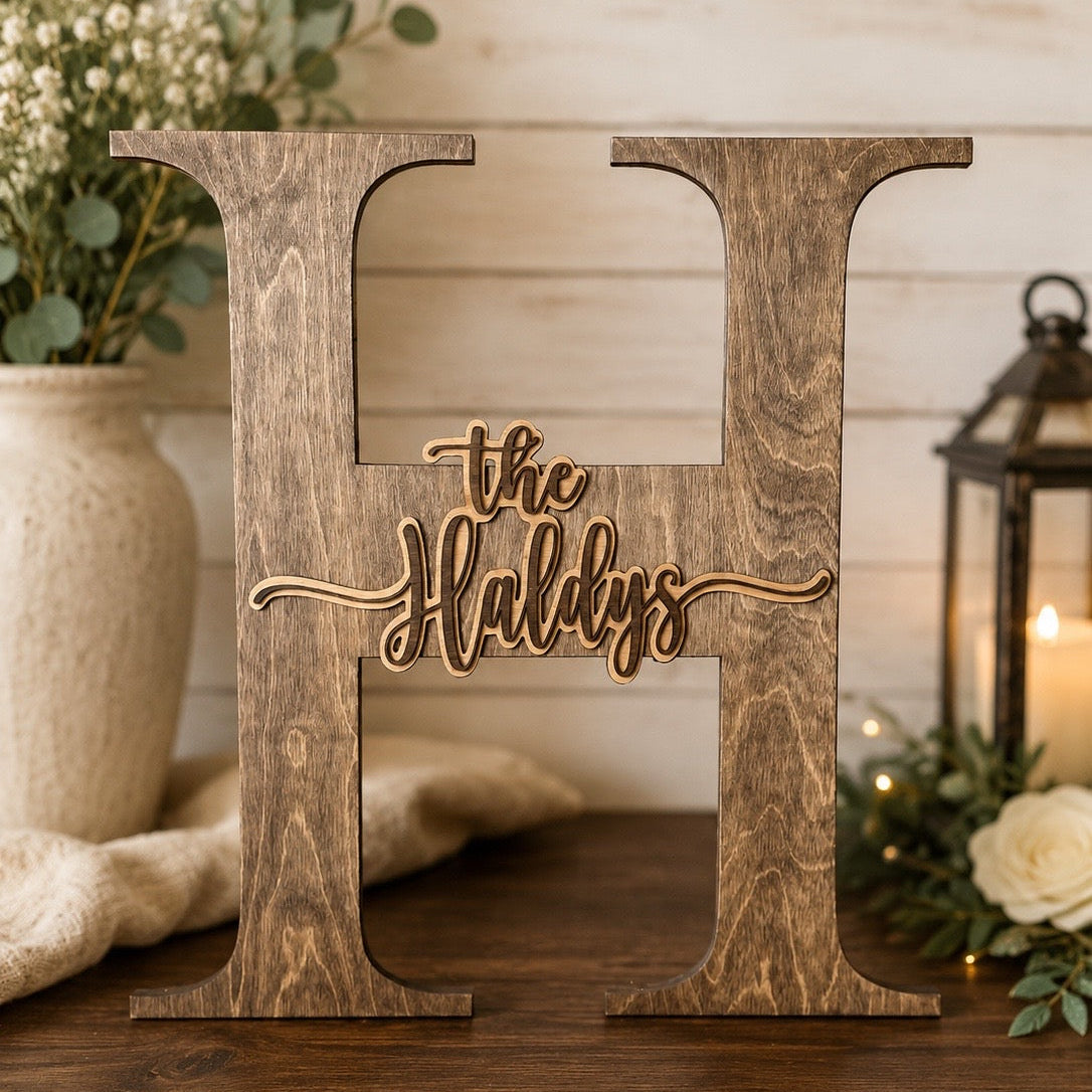 Initial wedding/guest book