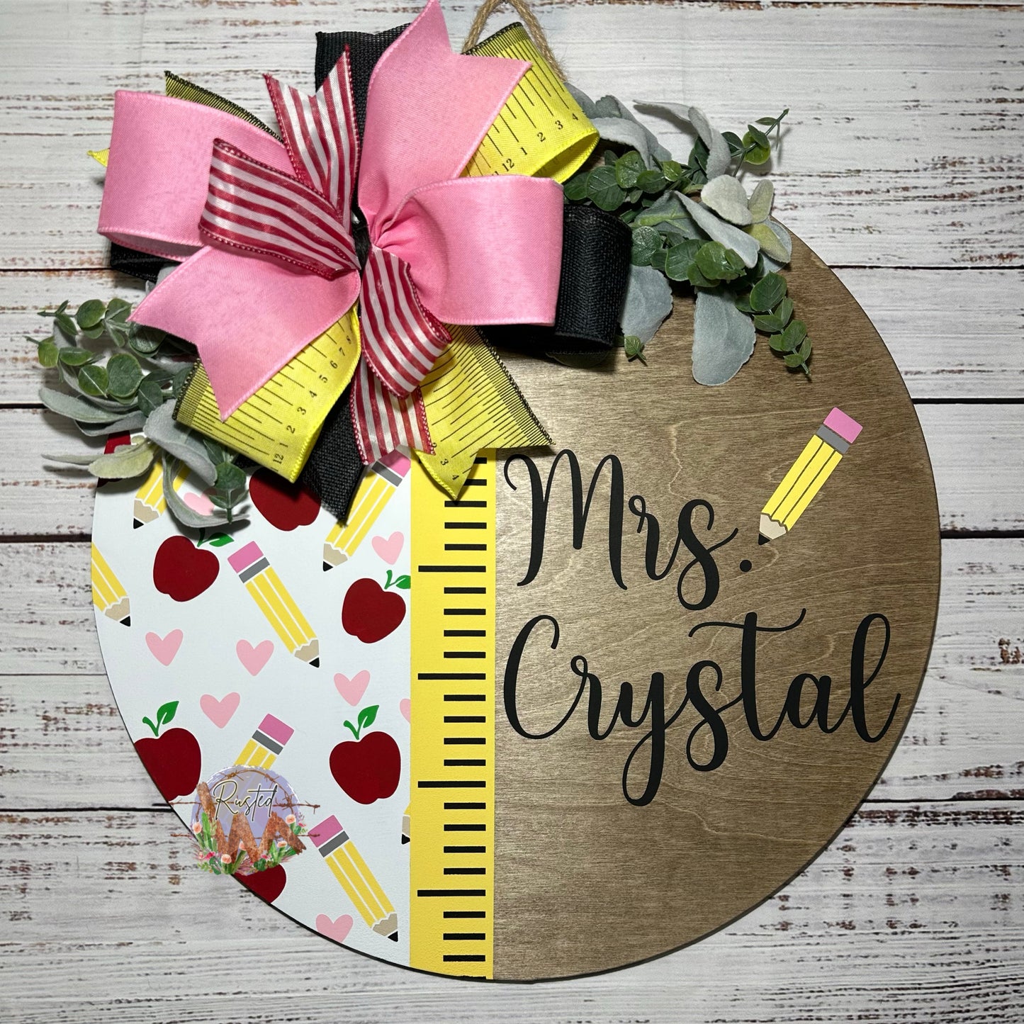 Personalized teacher sign