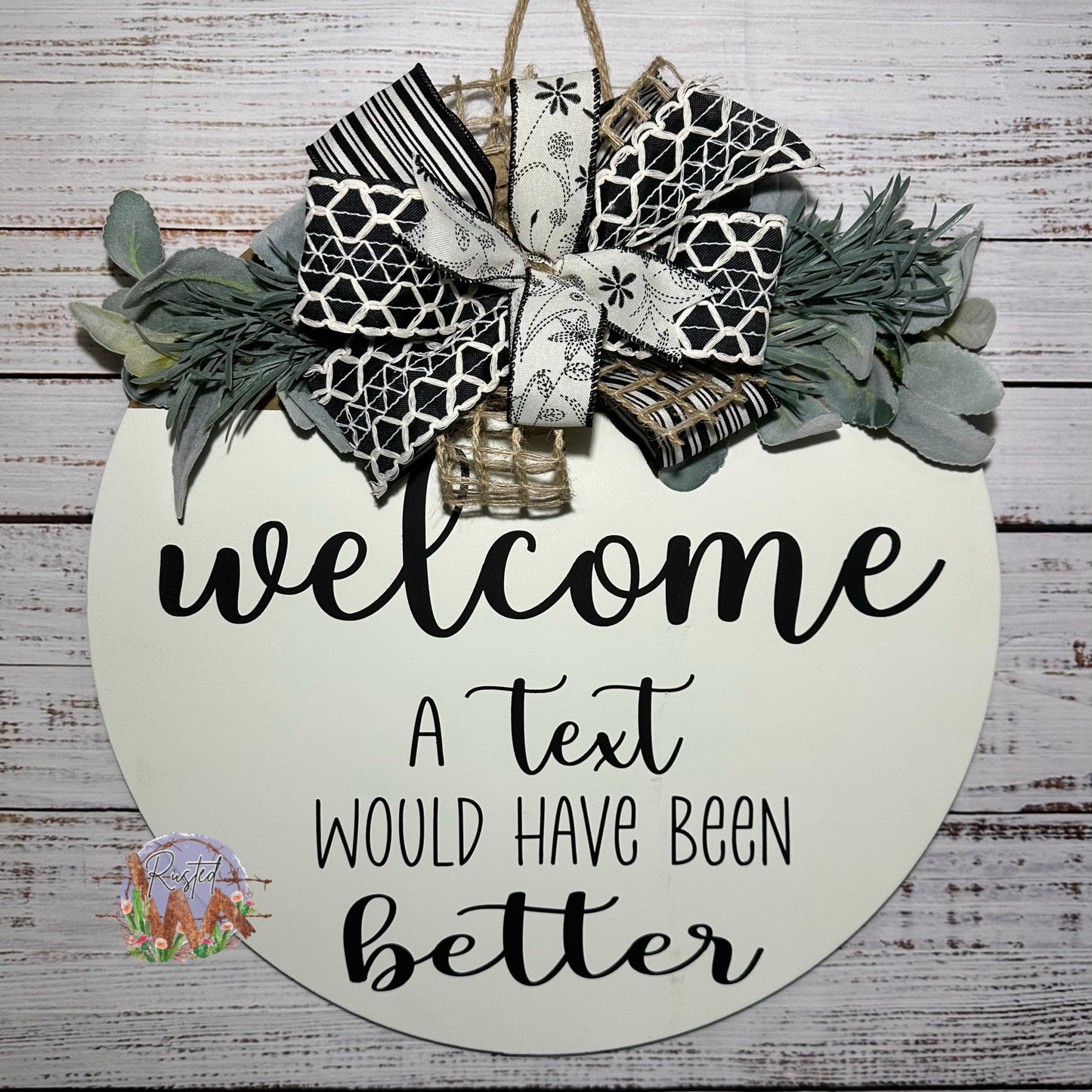 Welcome - a text would have been better
