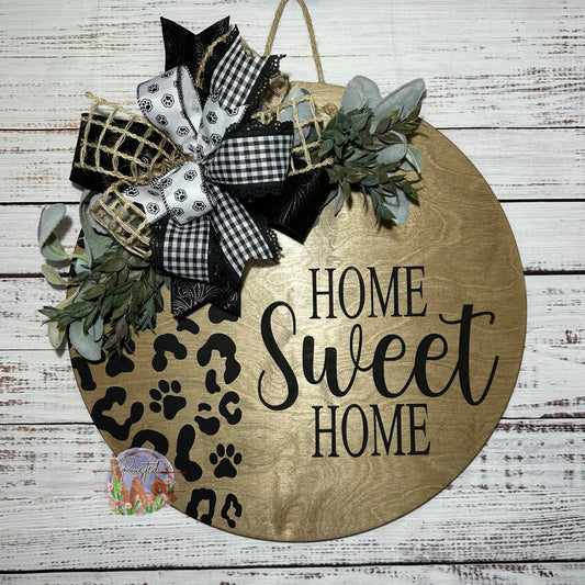 Home Sweet Home w/ paw prints